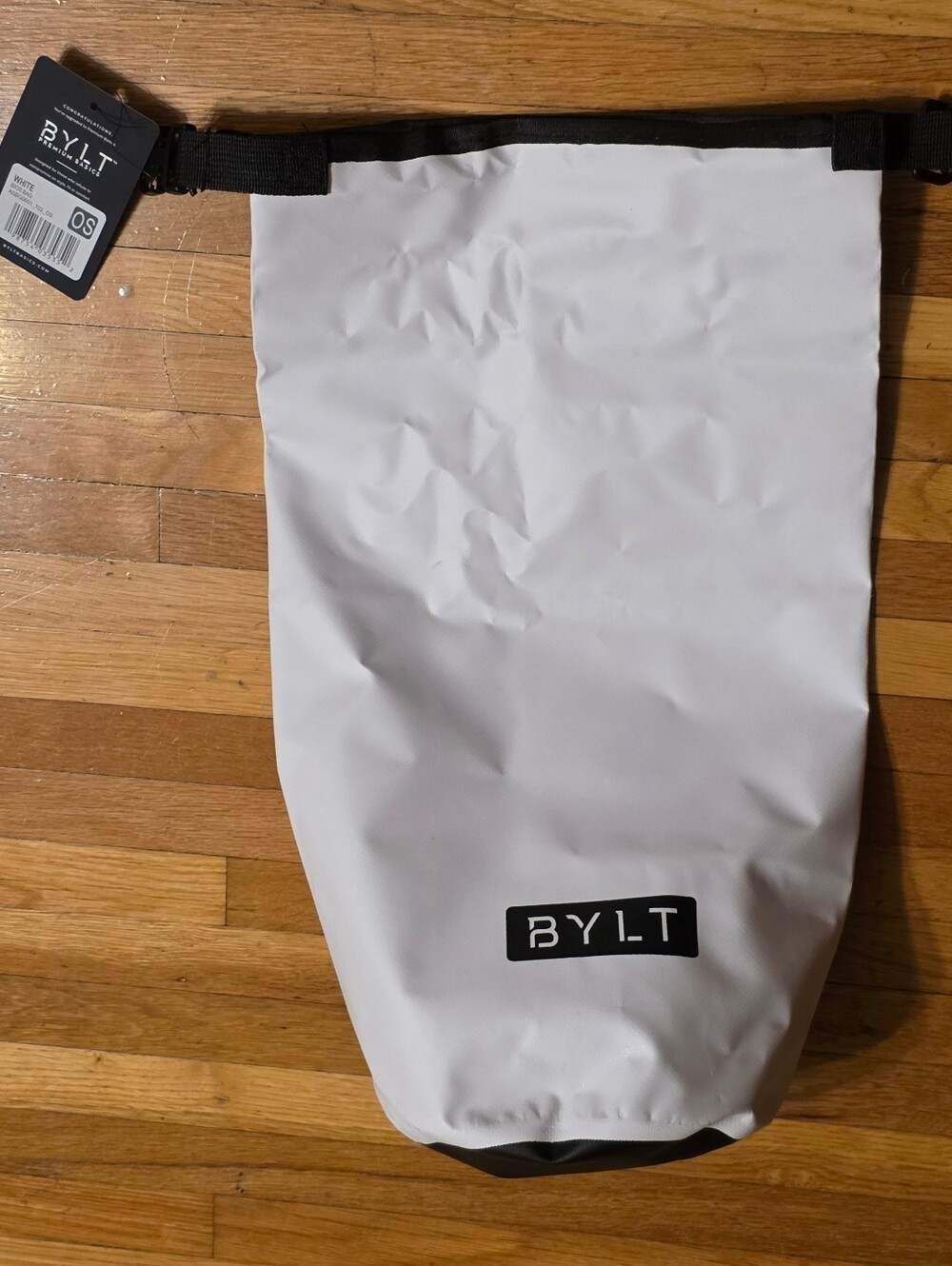 BYLT Bios White Roll-Top Dry Bag Missing Cross Body Strap